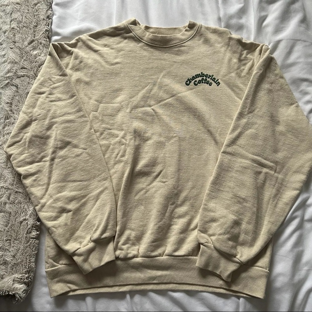 Emma Chamberlain Coffee Sweatshirt/Crewneck Exclusive 2021 Drop (Size: Large)